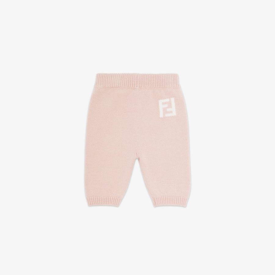 Bambini Fendi Bambina | Pantaloni Baby In Lana