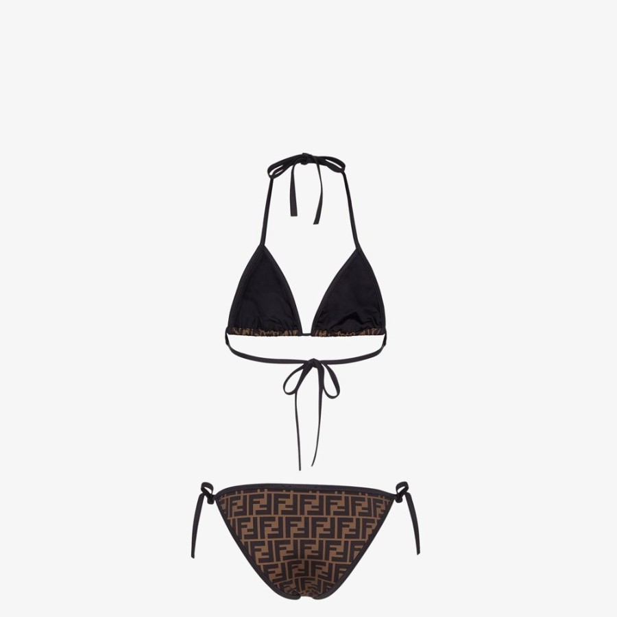 Donna Fendi Costumi Da Bagno | Bikini In Lycra® Nera.