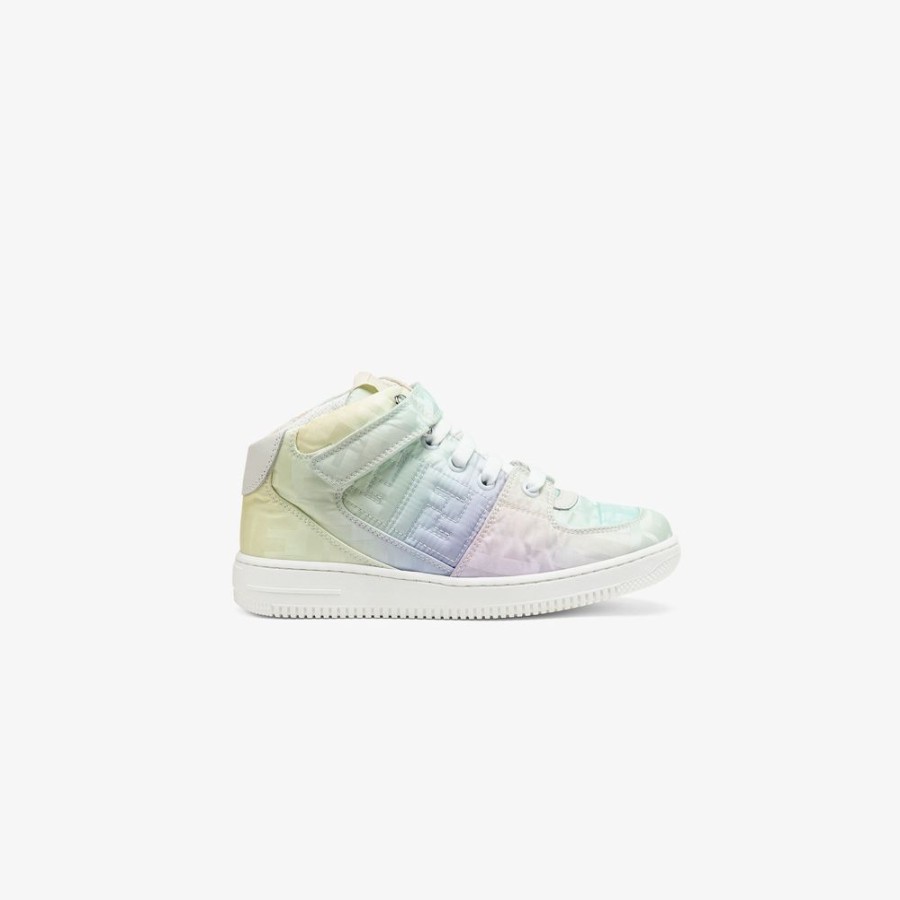 Bambini Fendi Scarpe | Sneaker Media In Nylon Ff Multicolore