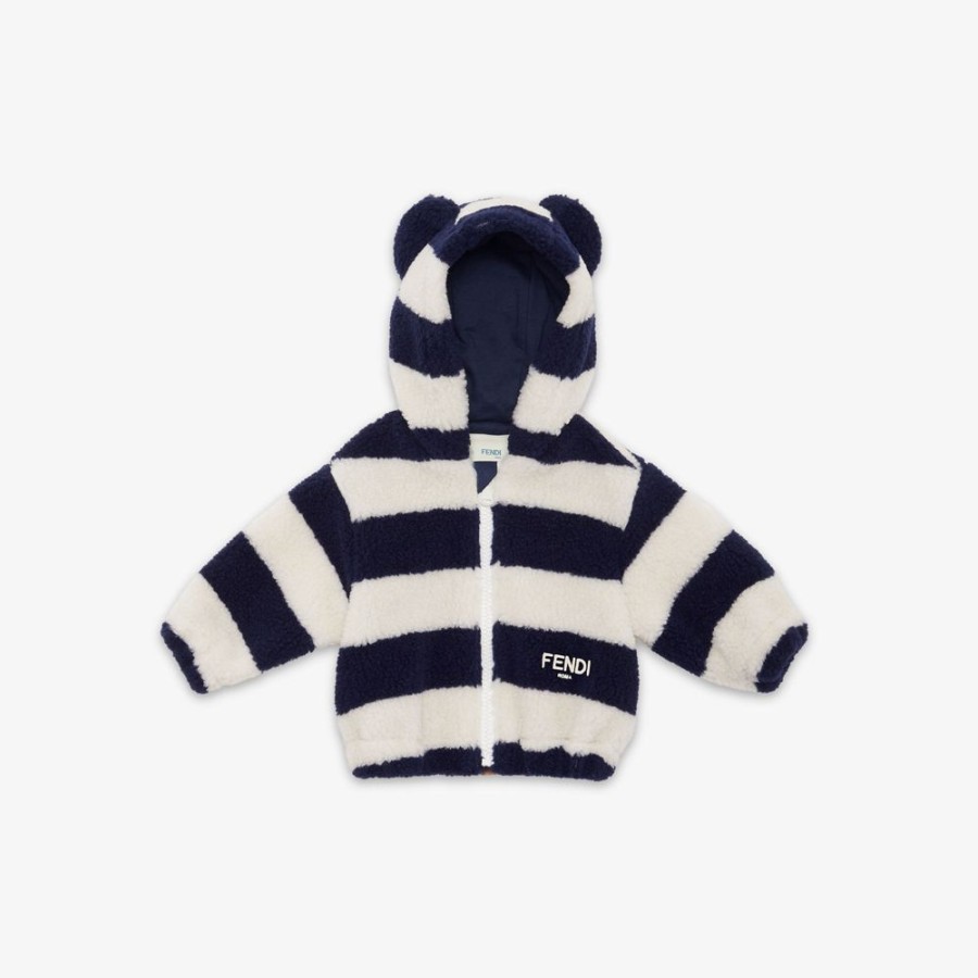 Bambini Fendi Bambina | Pile Teddy Baby In Lana Multicolor