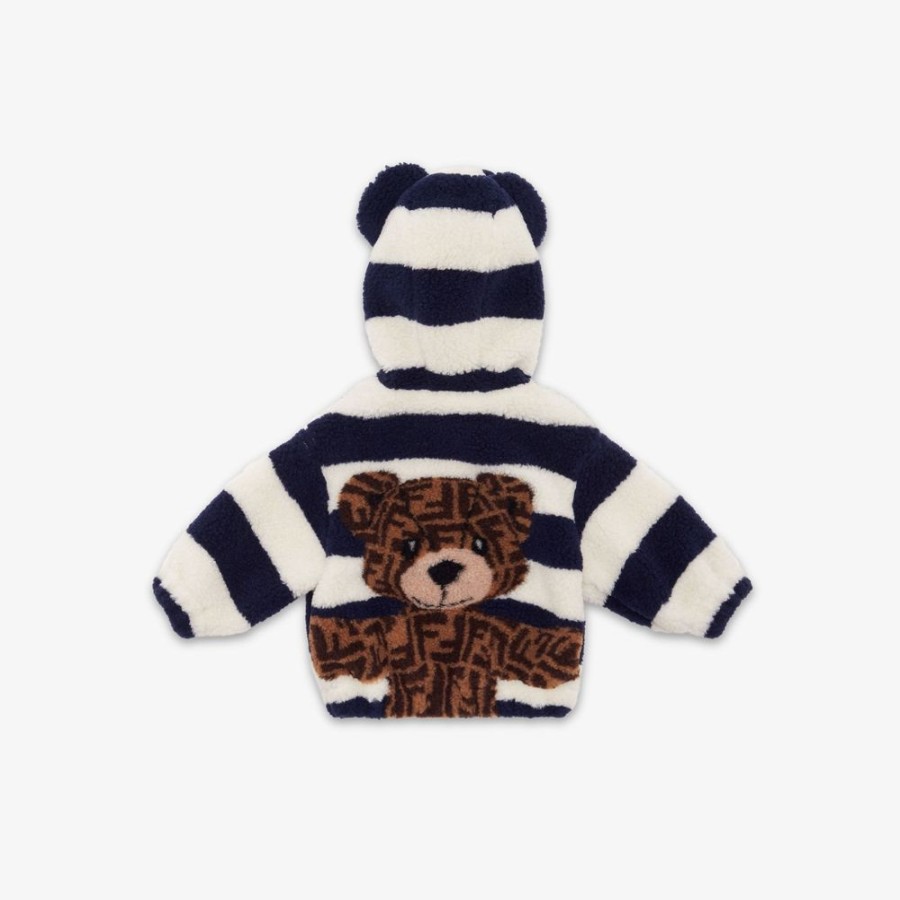 Bambini Fendi Bambina | Pile Teddy Baby In Lana Multicolor