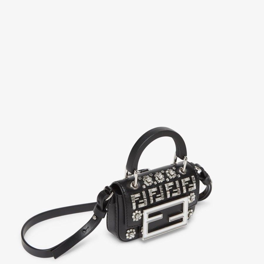 Donna Fendi Miniature Bags | Minibag In Pelle Nera