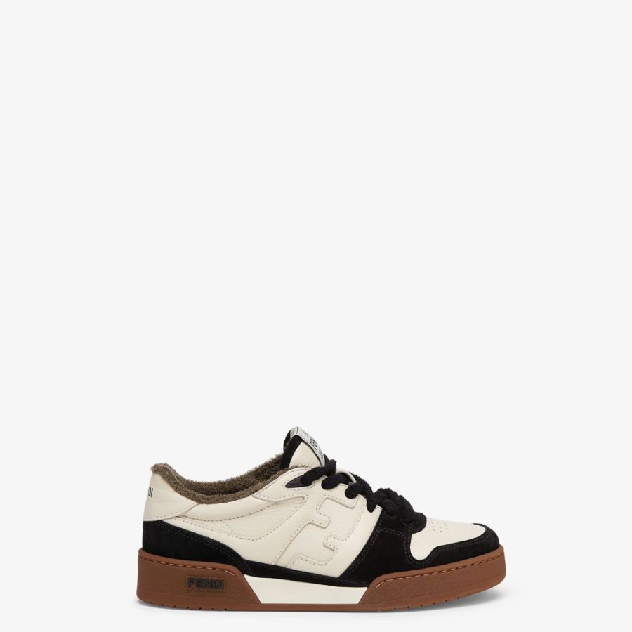 Donna Fendi Sneakers | Low Top In Suede Nera