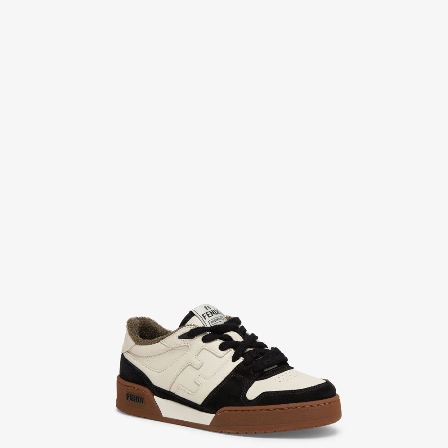 Donna Fendi Sneakers | Low Top In Suede Nera