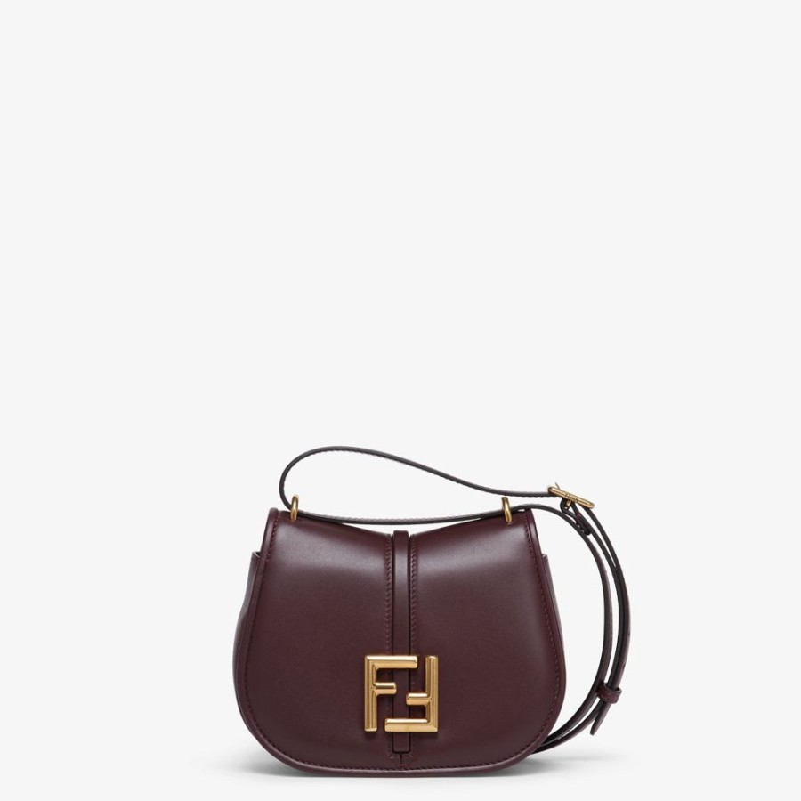 Donna Fendi Borse A Spalla E Tracolle | Borsa In Pelle Bordeaux