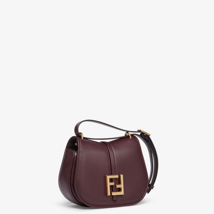 Donna Fendi Borse A Spalla E Tracolle | Borsa In Pelle Bordeaux