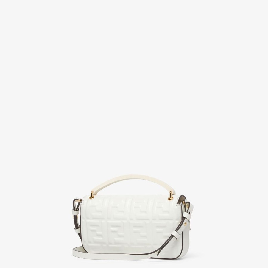 Donna Fendi Borse Mini | Pouch In Nappa Bianca