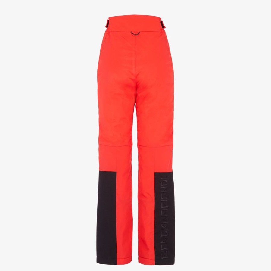 Donna Fendi Skiwear | Pantalone In Nylon Rosso