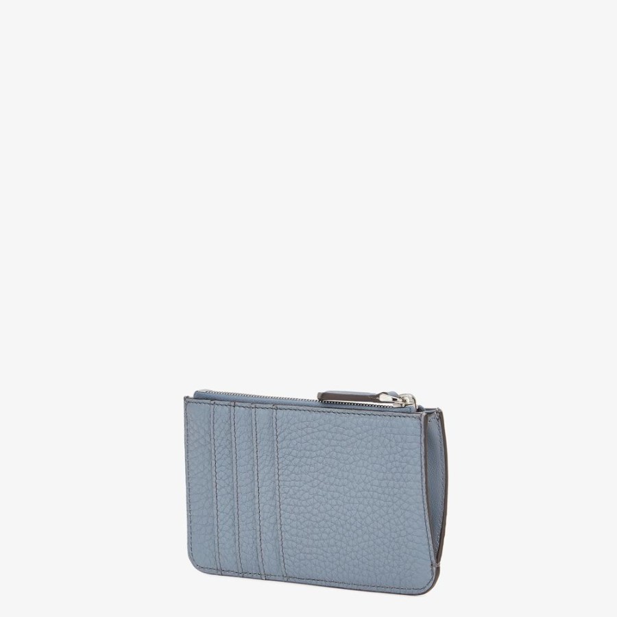 Donna Fendi Portacarte E Piccoli Accessori | Pouch In Pelle Azzurra