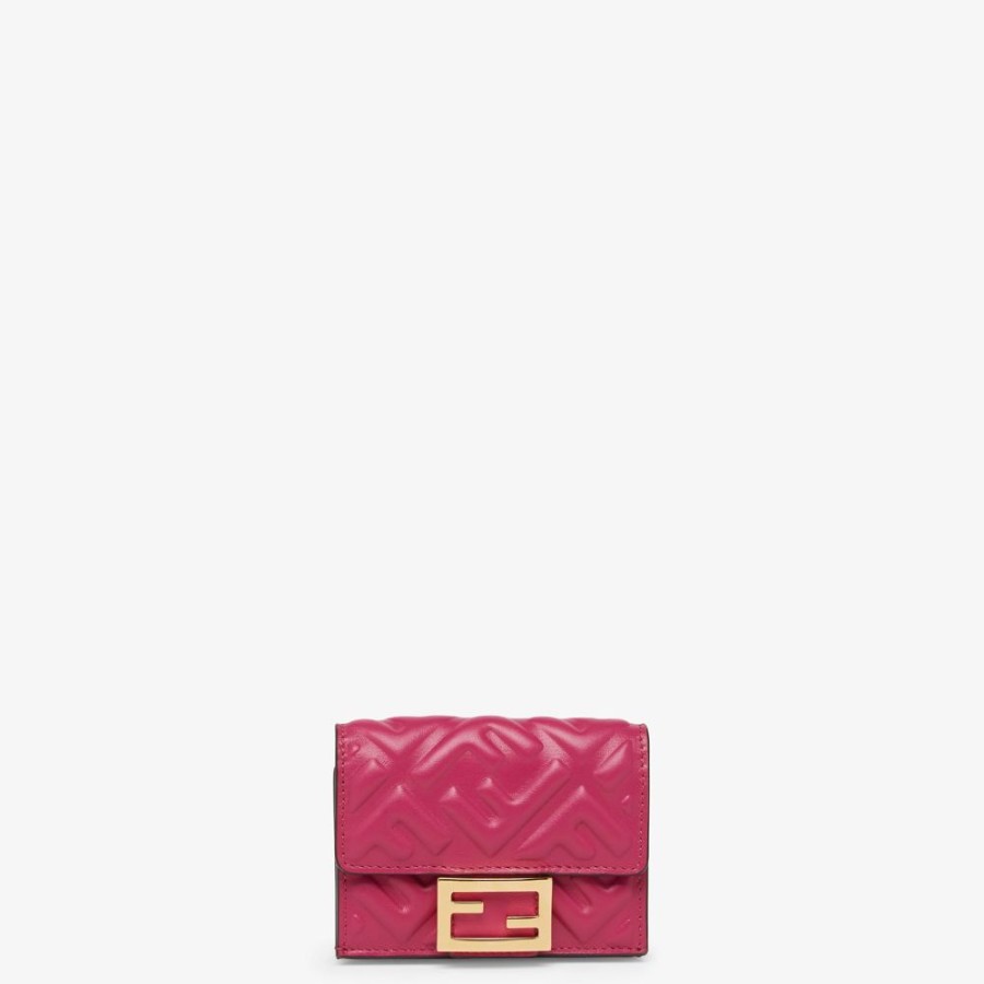 Donna Fendi Portafogli | Portafoglio In Nappa Fucsia