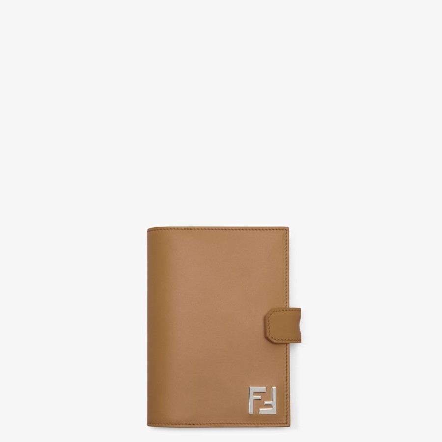 Uomo Fendi Viaggi E Lifestyle | Notebook In Pelle Beige