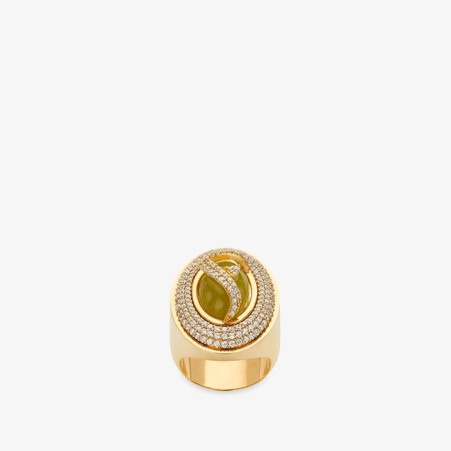 Donna Fendi Anelli | Anello In Metallo Color Oro