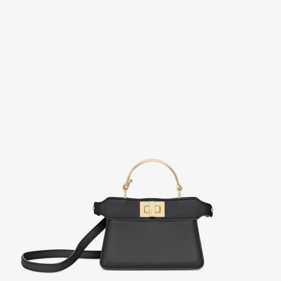 Donna Fendi Miniature Bags | Minibag In Nappa Nera