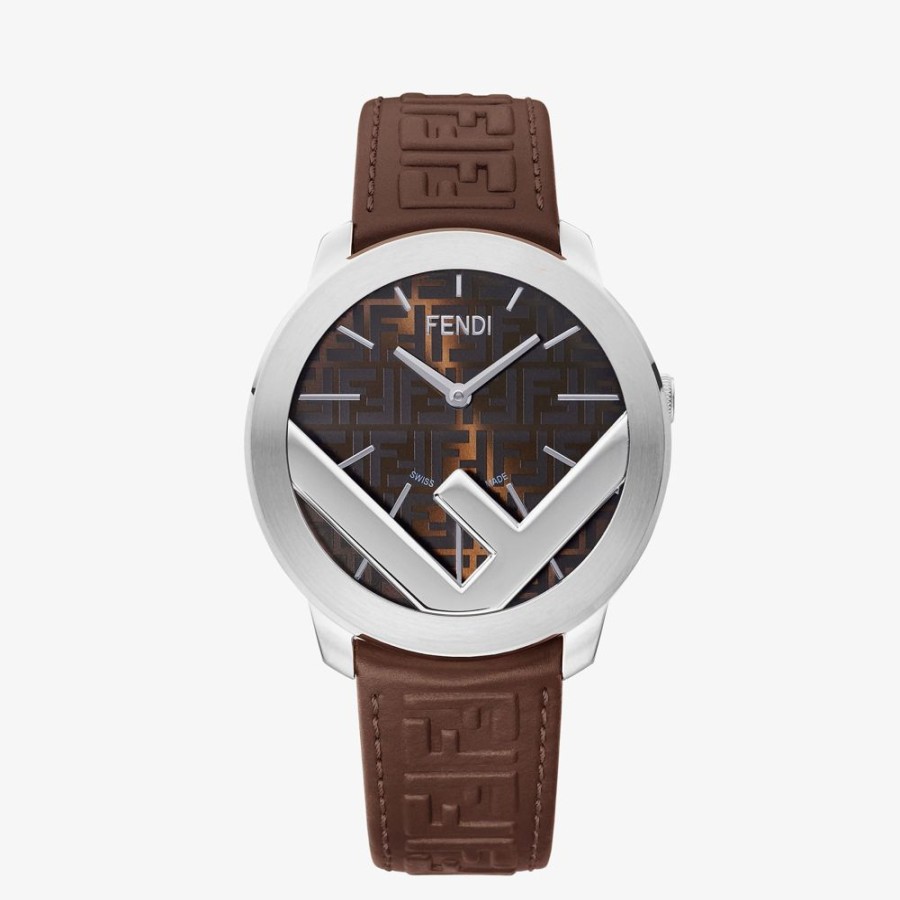 Uomo Fendi Orologi | 41 Mm - Orologio Rotondo Con Logo F Is Fendi