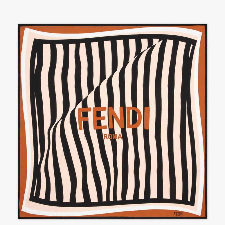 Donna Fendi Foulard In Seta | Foulard In Seta Multicolor