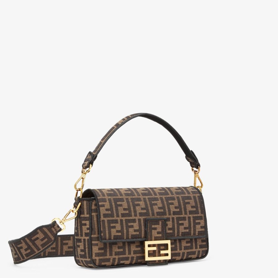 Donna Fendi Borse A Spalla E Tracolle | Borsa In Tessuto Ff Jacquard