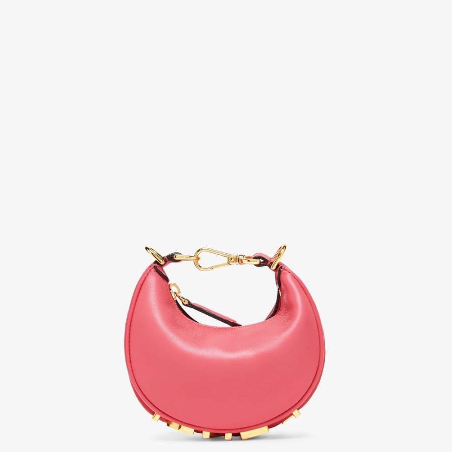 Donna Fendi Miniature Bags | Charm In Pelle Rosa