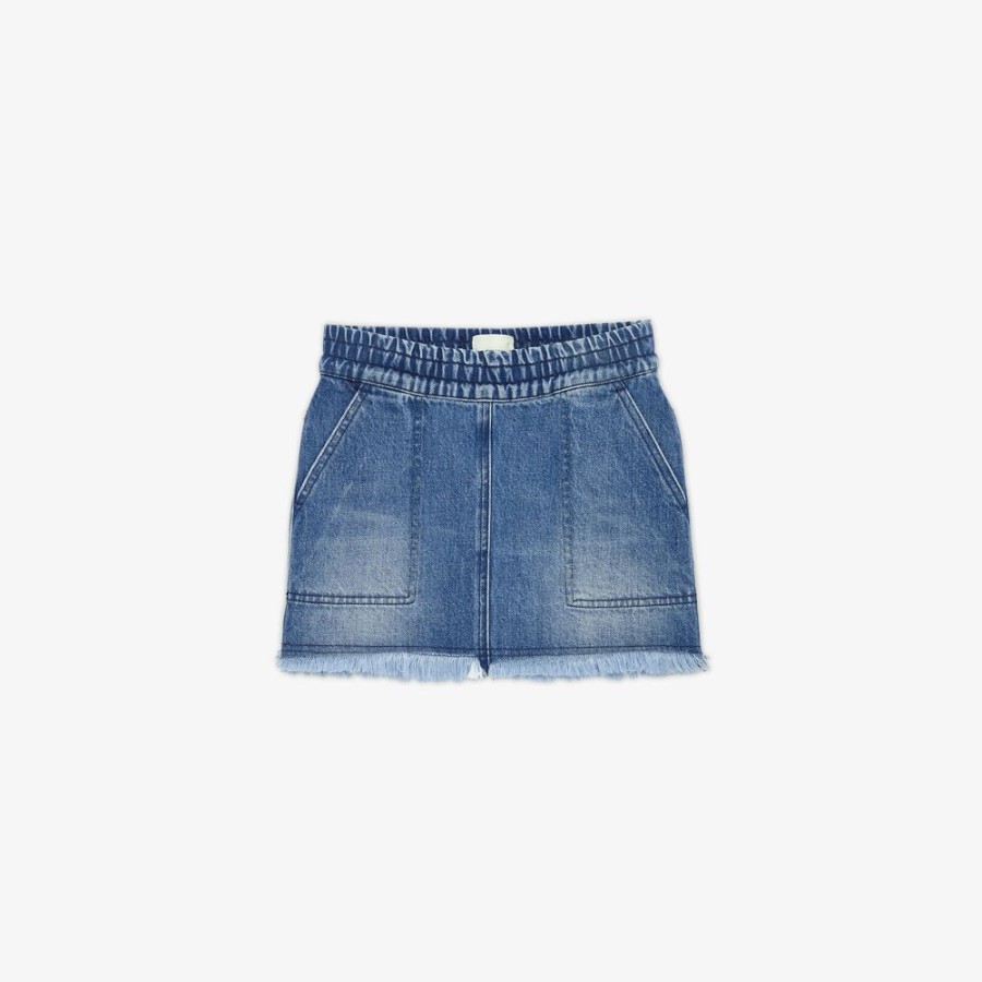 Bambini Fendi Abbigliamento | Mini Gonna In Denim