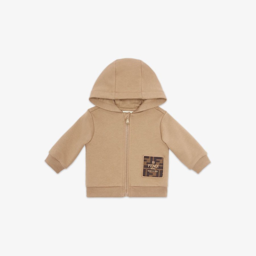 Bambini Fendi Bambina | Felpa Baby In Cotone Con Tasca