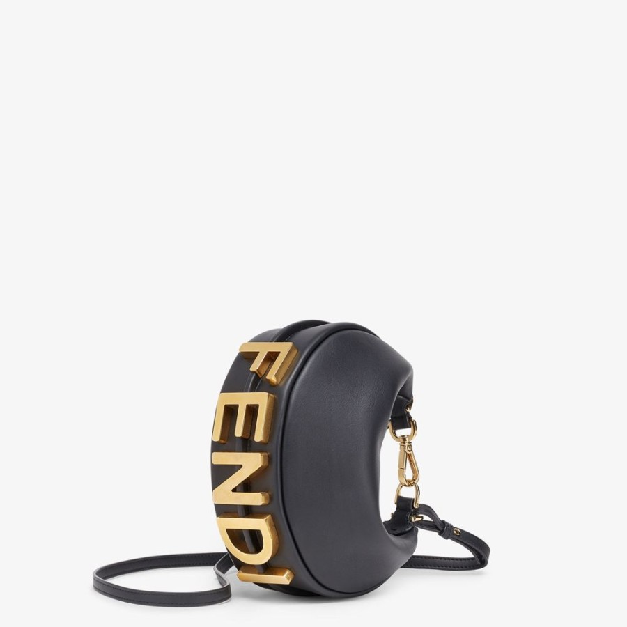 Donna Fendi Borse Hobo | Minibag In Pelle Nera