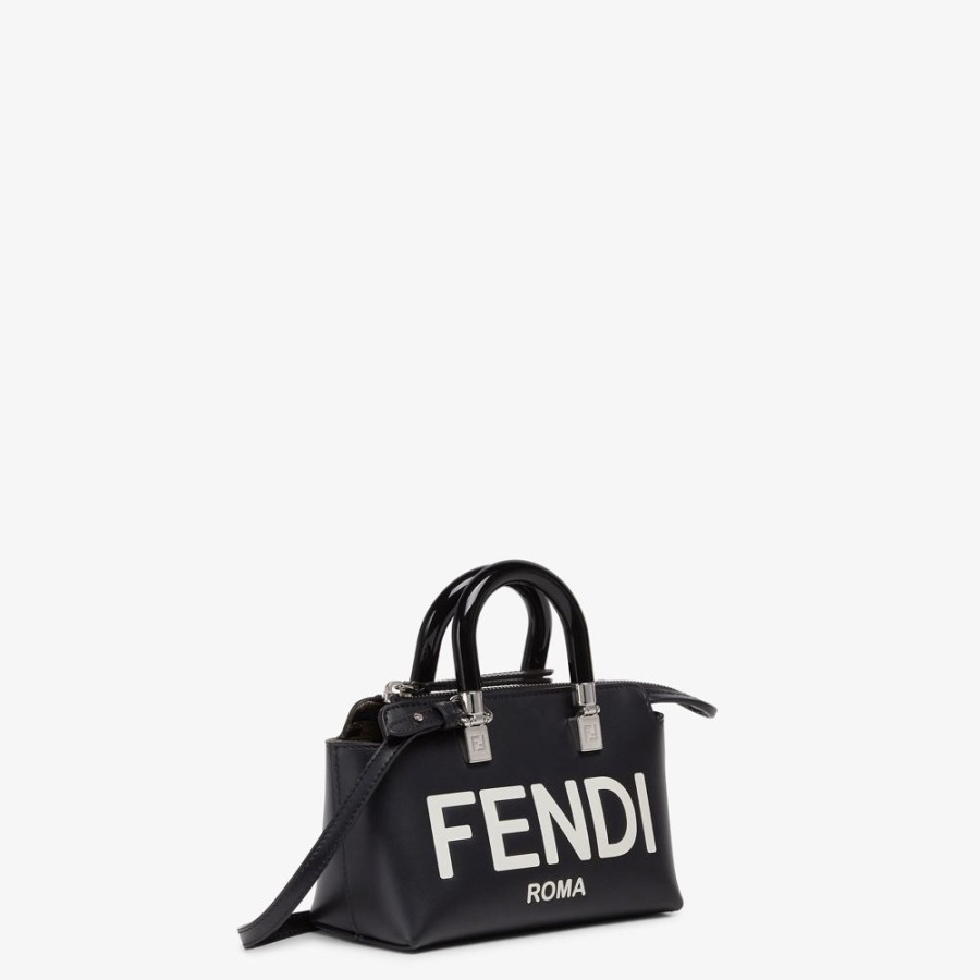 Donna Fendi Borse Mini | Bauletto Piccolo In Pelle Nera