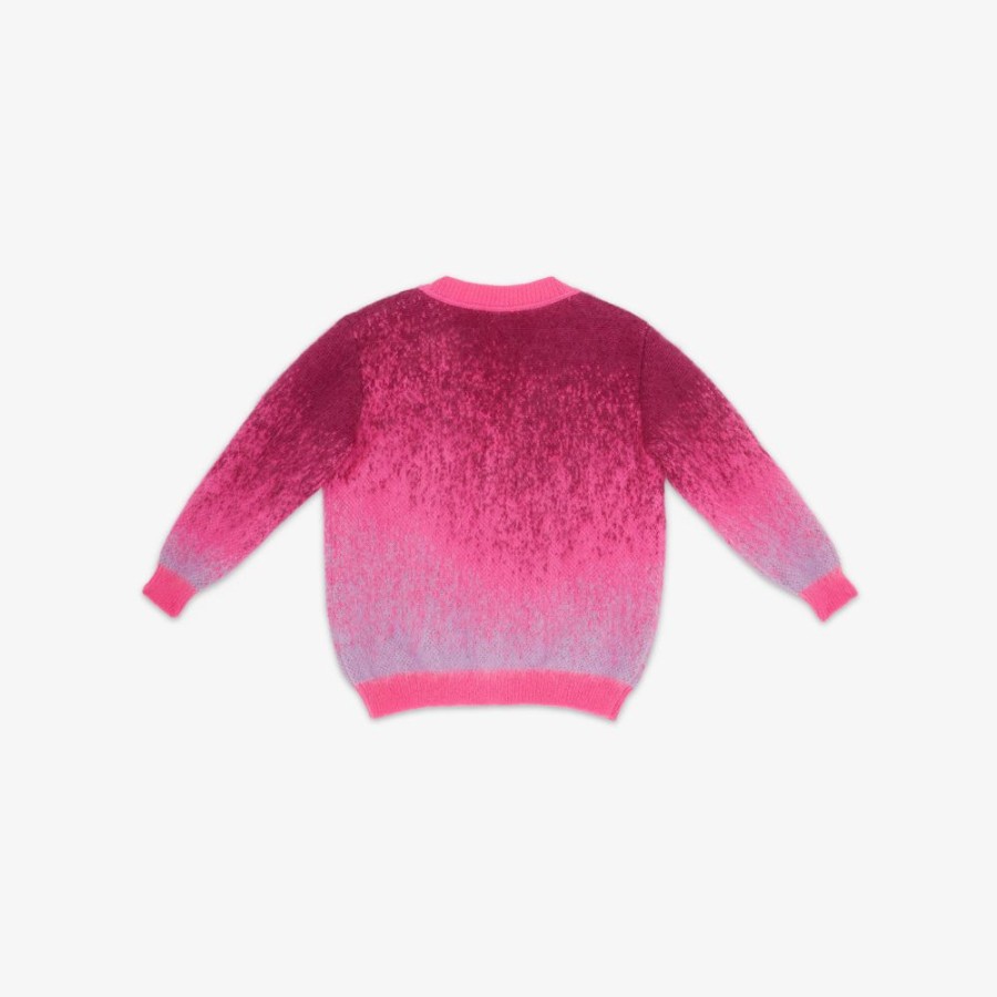 Bambini Fendi Abbigliamento | Cardigan Junior In Lana Multicolor