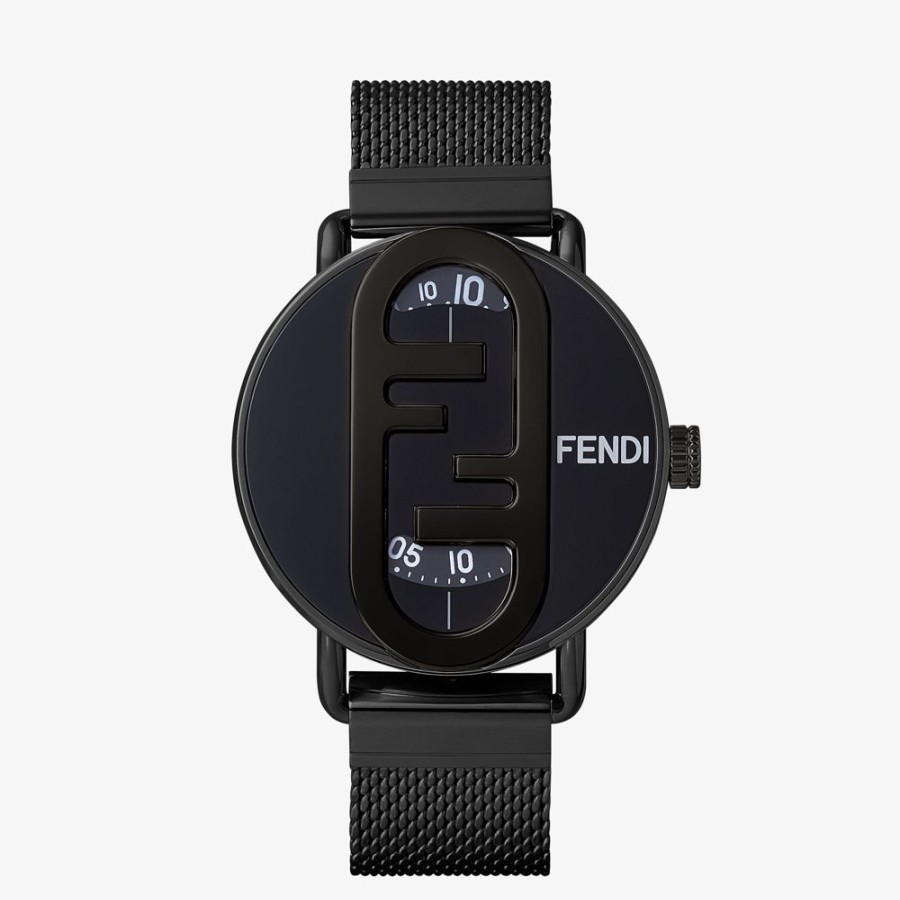 Uomo Fendi Orologi | 42 Mm - Orologio Rotondo Con Logo O'Lock