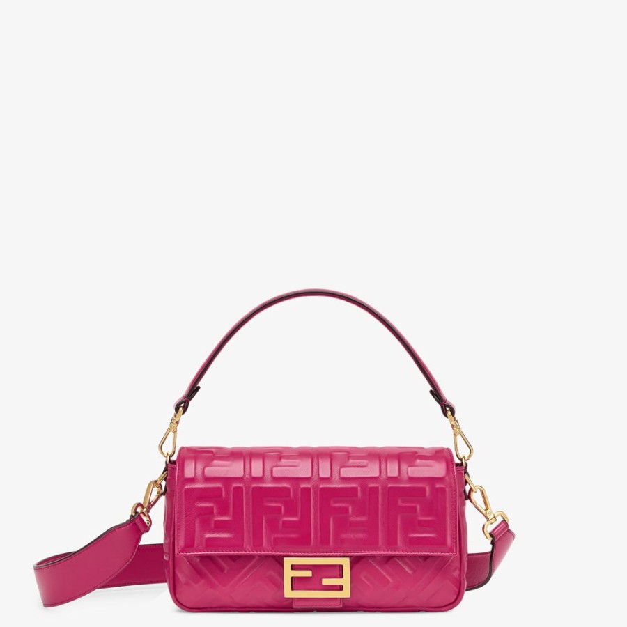 Donna Fendi Borse A Spalla E Tracolle | Borsa In Nappa Fucsia