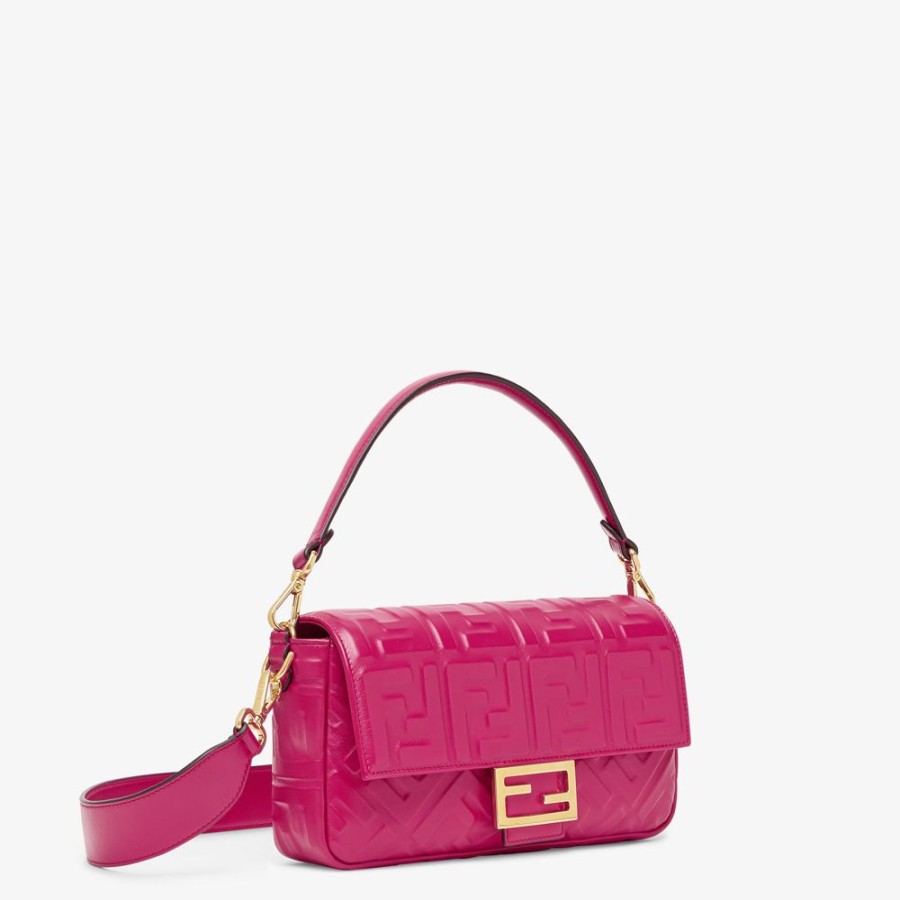 Donna Fendi Borse A Spalla E Tracolle | Borsa In Nappa Fucsia