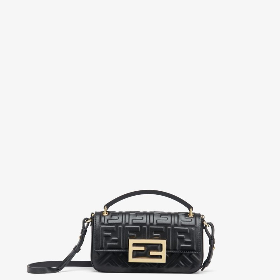 Donna Fendi Borse Mini | Borsetta In Nappa Nera