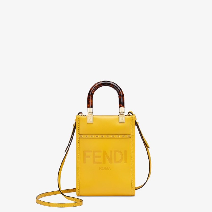 Donna Fendi Borse Mini | Minibag In Pelle Gialla