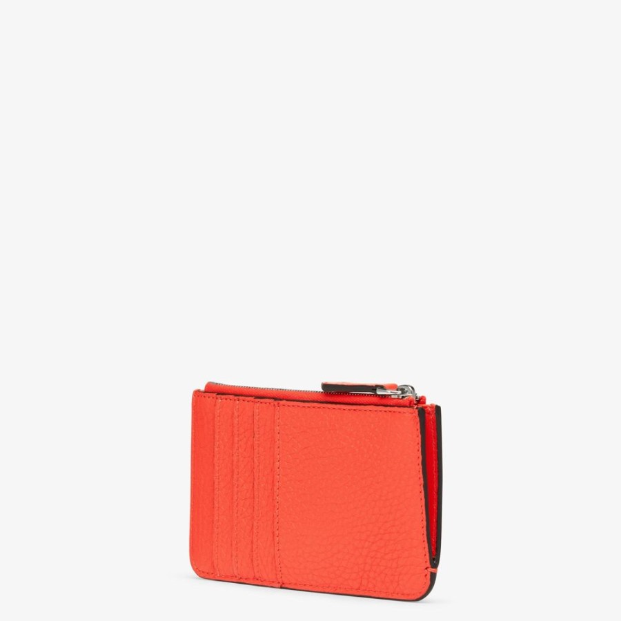 Donna Fendi Portacarte E Piccoli Accessori | Pouch In Pelle Rossa