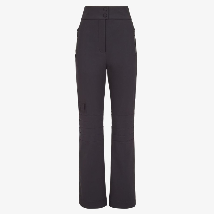 Donna Fendi Skiwear | Pantalone In Tessuto Tecnico Nero