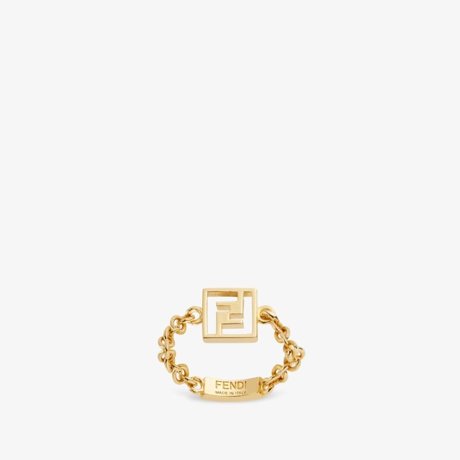 Donna Fendi Anelli | Anello In Metallo Color Oro