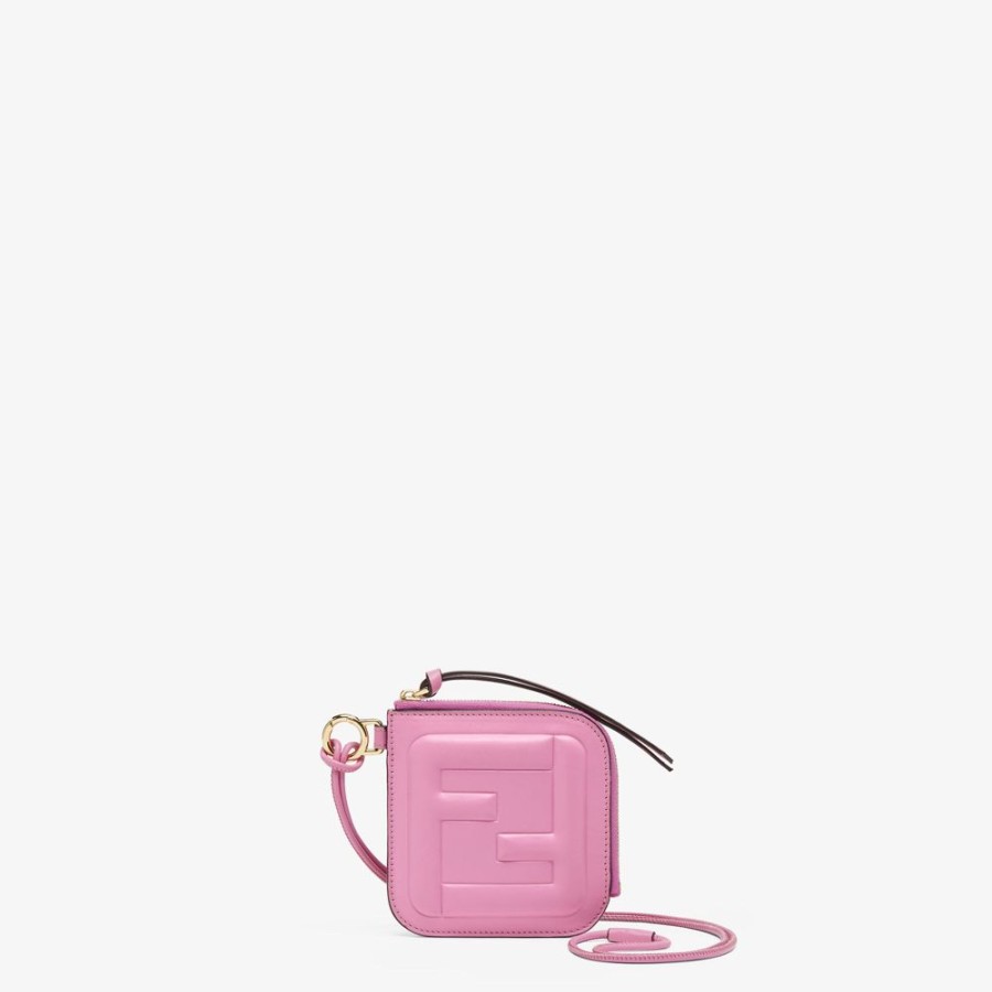 Donna Fendi Portacarte E Piccoli Accessori | Porta Carte In Pelle Rosa