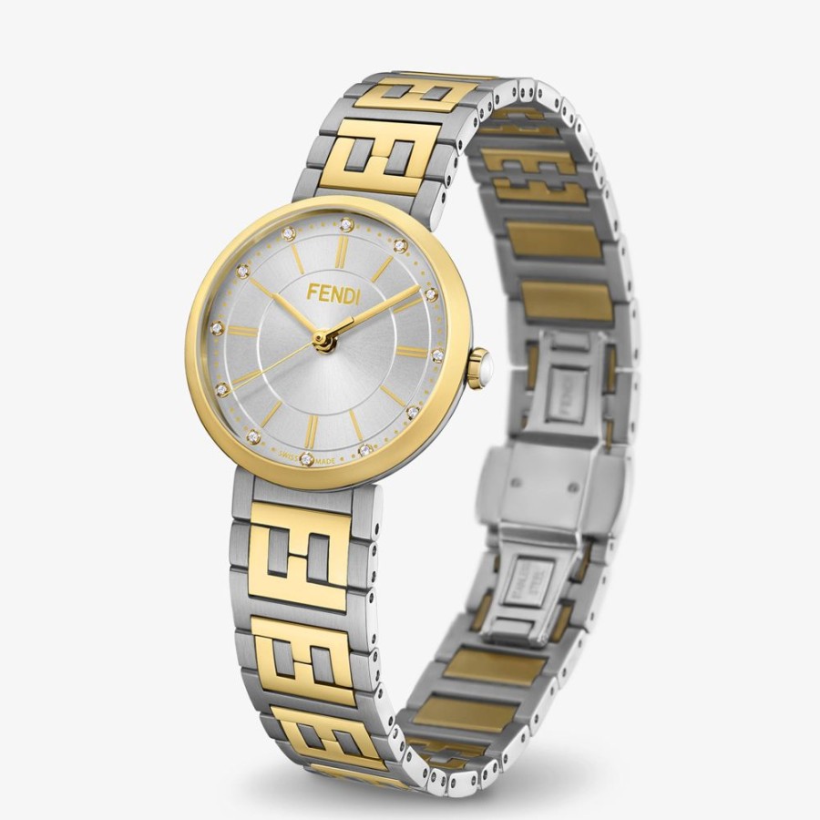 Donna Fendi Orologi | 29 Mm – Orologio Con Bracciale Con Logo Ff