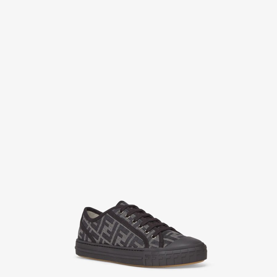 Uomo Fendi Sneakers | Low Top In Tessuto Jacquard Ff