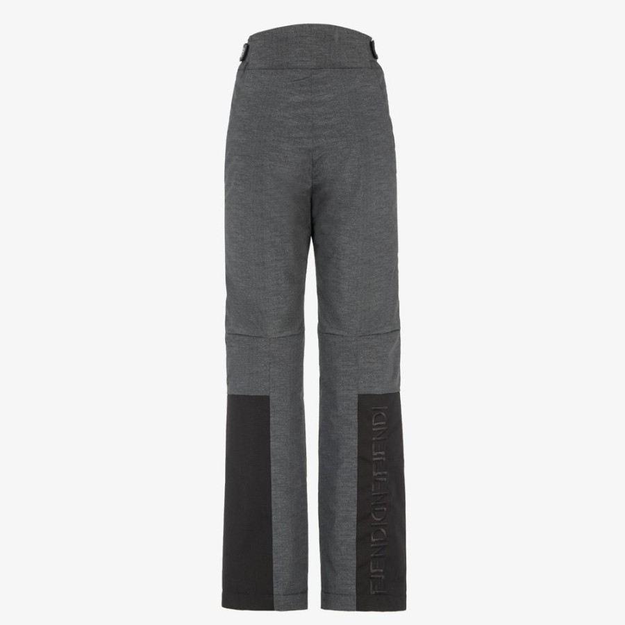 Donna Fendi Skiwear | Pantalone In Nylon Grigio