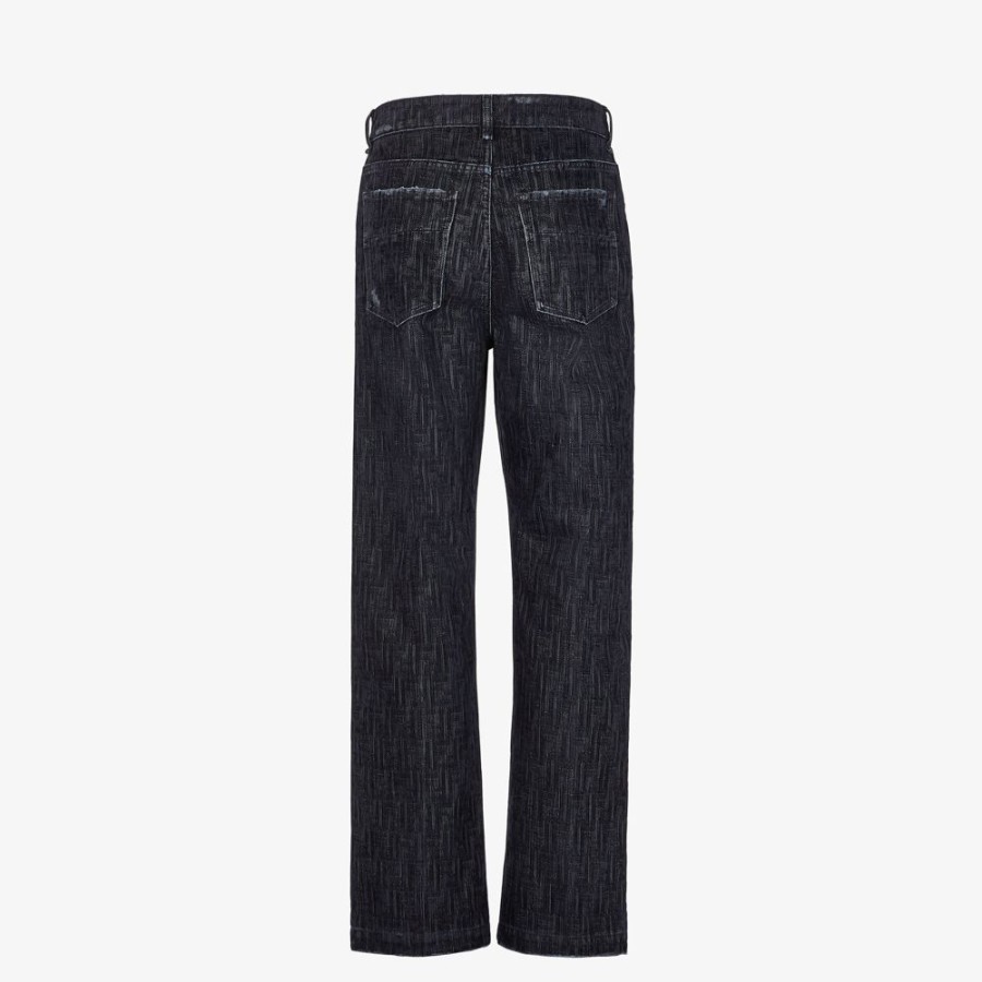 Uomo Fendi Denim E Pantaloni | Pantalone In Denim Blu