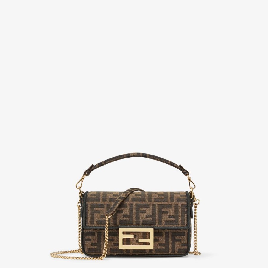 Donna Fendi Borse Mini | Borsa In Tessuto Ff Jacquard