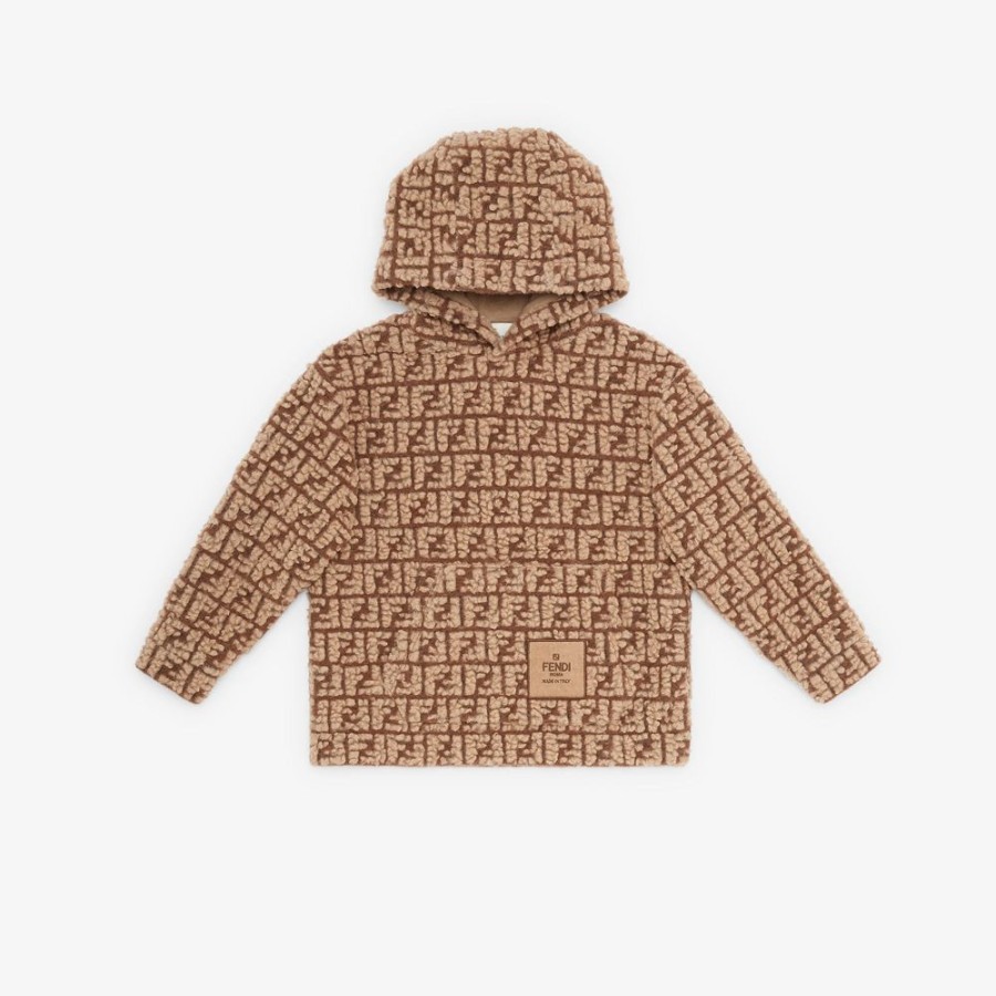 Bambini Fendi Abbigliamento | Felpa Junior In Lana Con Logo