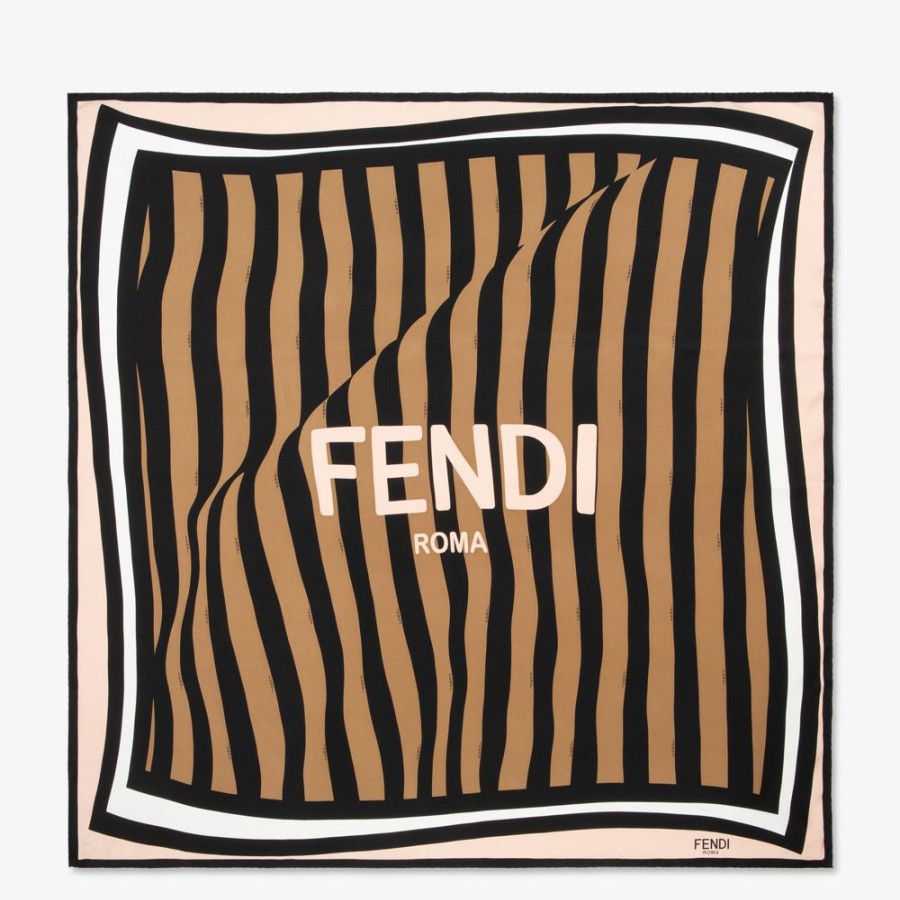 Donna Fendi Foulard In Seta | Foulard In Seta Multicolor