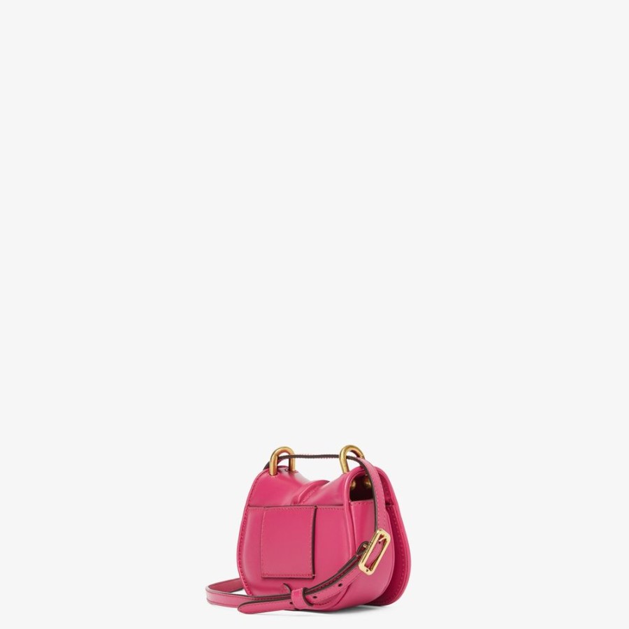 Donna Fendi Miniature Bags | Charm In Pelle Fucsia