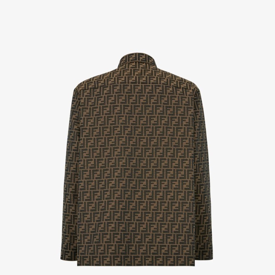 Uomo Fendi Cappotti E Capispalla | Giacca In Tessuto Jacquard Ff