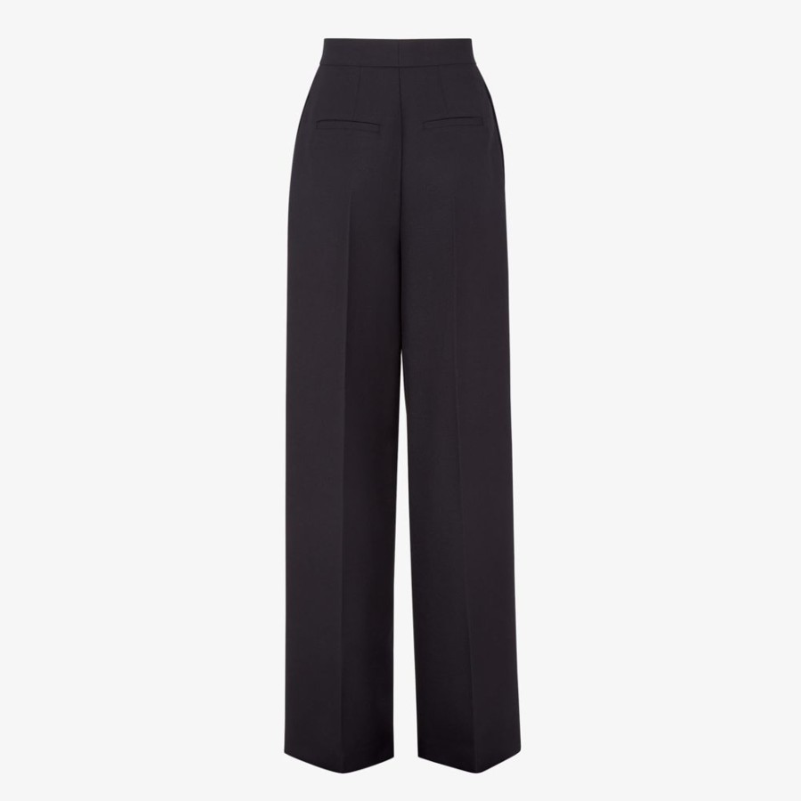 Donna Fendi Completi | Pantalone In Grain De Poudre Nero