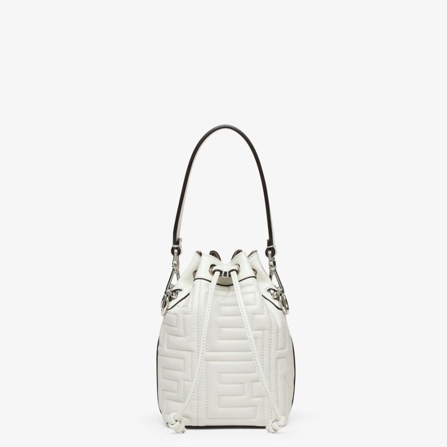 Donna Fendi Borse Mini | Mini Borsa Fendi By Marc Jacobs In Nappa Trapuntata Bianca