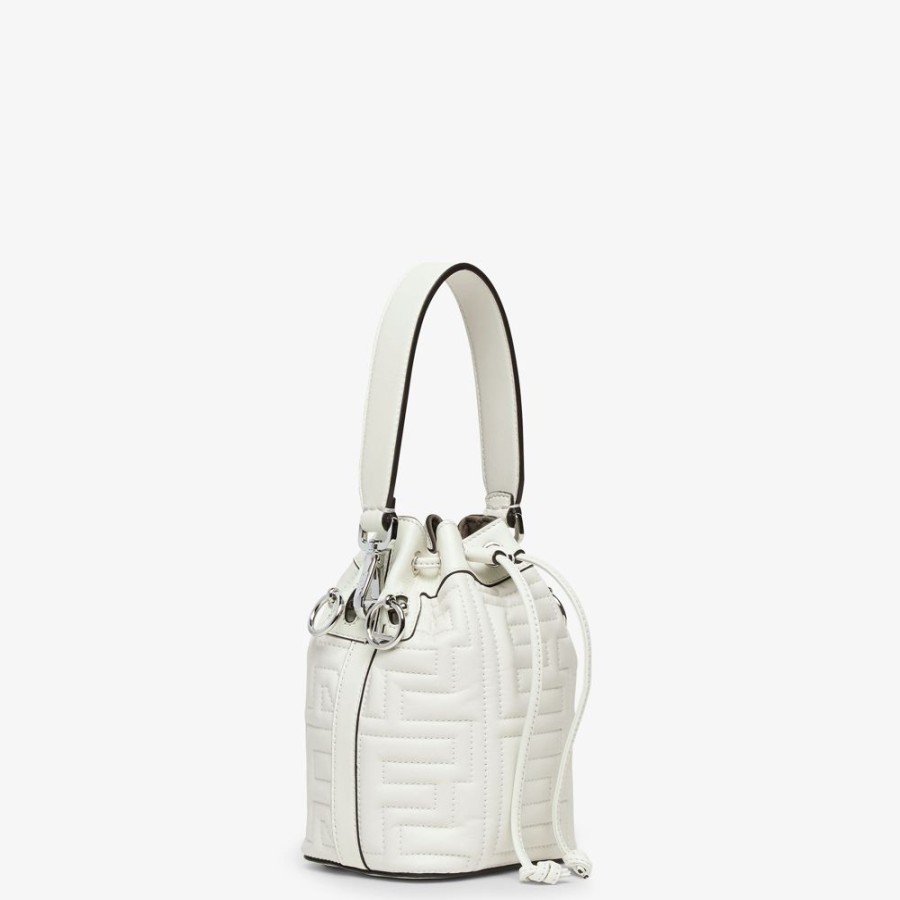 Donna Fendi Borse Mini | Mini Borsa Fendi By Marc Jacobs In Nappa Trapuntata Bianca