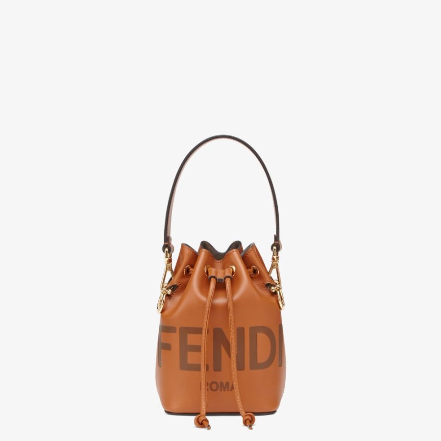 Donna Fendi Borse Mini | Minibag In Pelle Marrone