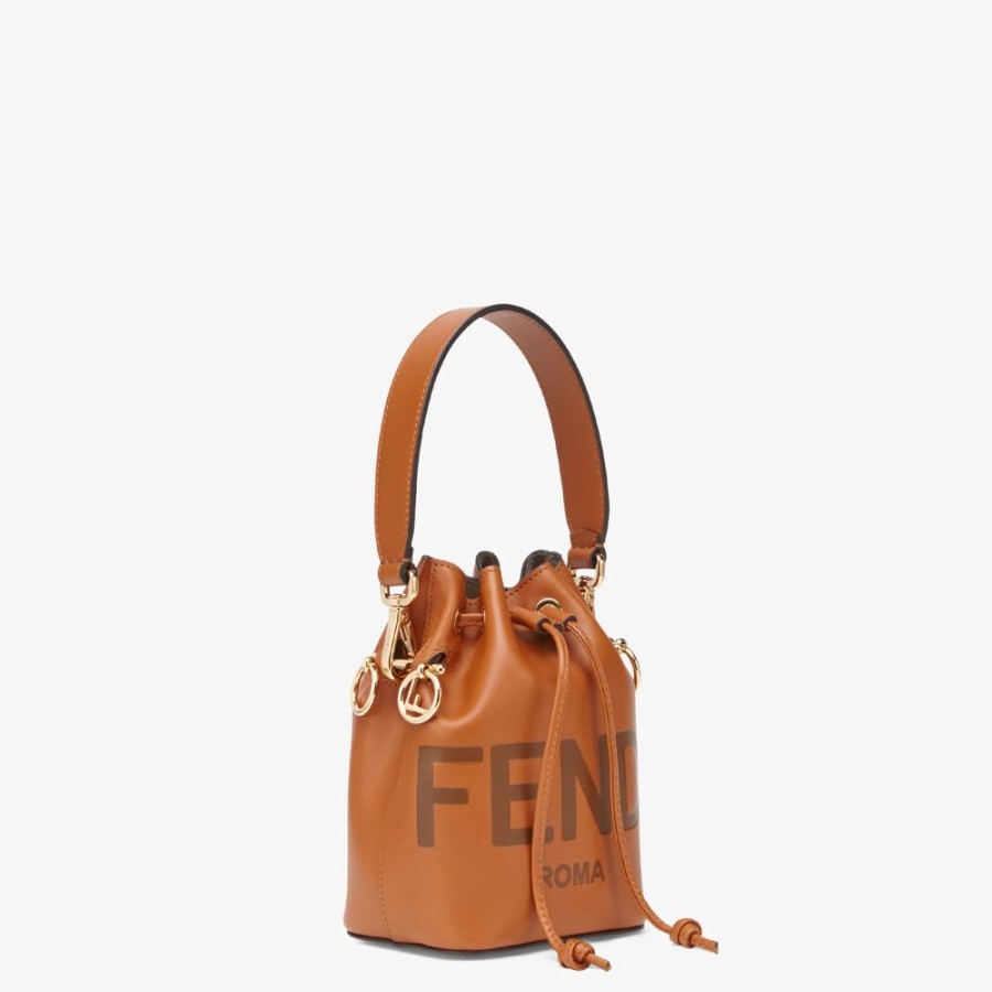 Donna Fendi Borse Mini | Minibag In Pelle Marrone