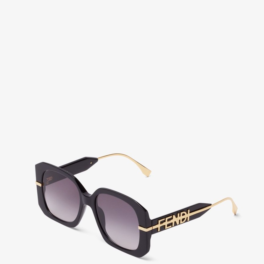 Donna Fendi Occhiali | Occhiali Da Sole In Acetato Nero